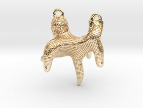 leg-pendant in 14k Gold Plated Brass
