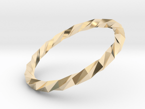 Twistium - Bracelet P=160mm in 14k Gold Plated Brass