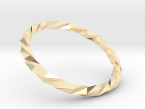 Twistium - Bracelet P=170mm in 14k Gold Plated Brass