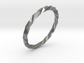 Twistium - Bracelet P=190mm in Natural Silver