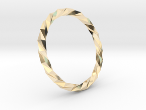 Twistium - Bracelet P=200mm in 14k Gold Plated Brass