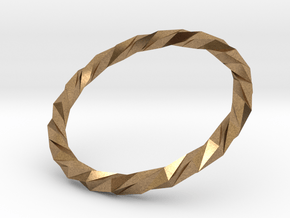 Twistium - Bracelet P=210mm in Natural Brass