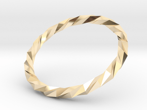 Twistium - Bracelet P=210mm in 14k Gold Plated Brass