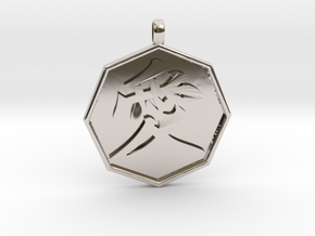Ai (LOVE)  pendant in Platinum