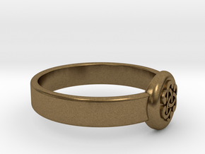  Ø0.733 inch/ Ø18.61 mm Celtic Ring in Natural Bronze