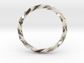 Twistium - Bracelet P=230mm in Platinum