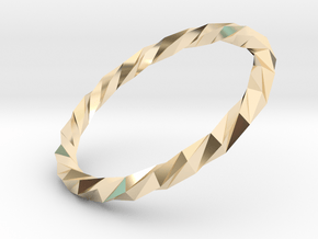 Twistium - Bracelet P=220mm in 14K Yellow Gold