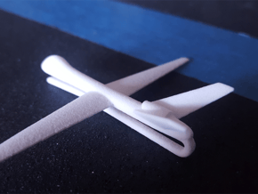 UAV Reaper Drone Tie Clip/Bar in Matte Black Steel