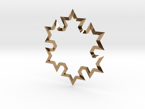 SnowFlake in Polished Brass