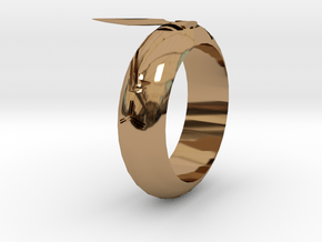 Arrowhead Ring in Polished Brass