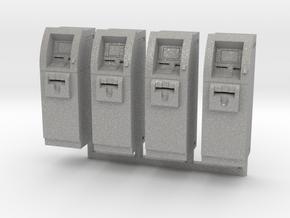 SlimCash 200 ATMs x4, HO Scale (1:87) in Aluminum