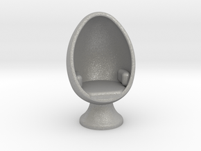 SciFi Egg Chair, 1:64 Scale in Aluminum