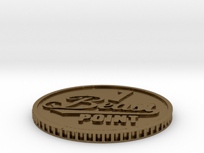 ShapeJS Beast Coin in Polished Bronze