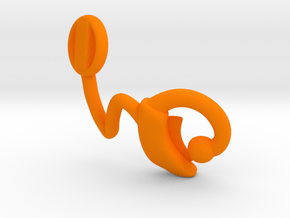 Makies Cochlear Implant: RIGHT EAR in Orange Processed Versatile Plastic