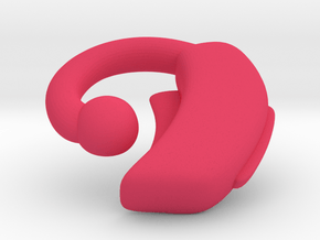 Makies Hearing Aid: LEFT EAR in Pink Processed Versatile Plastic