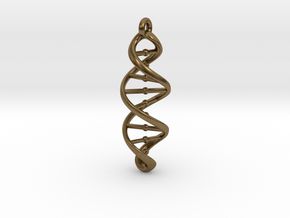DNA Necklace in Natural Bronze