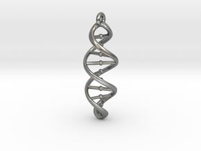 DNA Necklace in Natural Silver