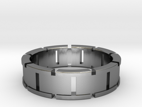 Ø0.764/Ø19.41 mm Back To The Future Ring in Polished Silver
