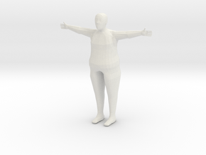 Scaled Reference Model (Average Human Male) in White Natural Versatile Plastic