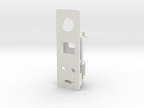 Starplat - Faceplate for 12mm Fire Switch in White Natural Versatile Plastic