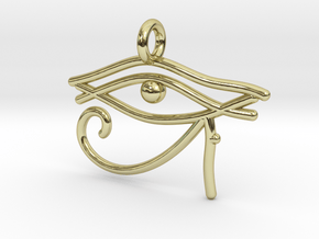 Eye of Ra in 18k Gold Plated Brass