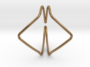 YOUNIVERSAL YY Bracelet d=65mm C-profile in Natural Brass