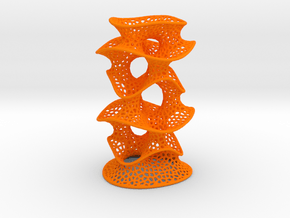 Protonik Decor Vase in Orange Processed Versatile Plastic