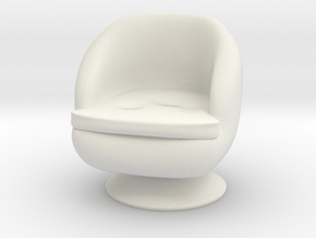 1/32 Girl sitting Chair Part of Chair 015 in White Natural Versatile Plastic
