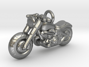 Harley Davidson Pendant in Natural Silver