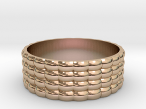QuadScale Ring in 14k Rose Gold Plated Brass