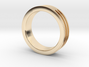 Ø0.687 inch/Ø17.45 mm Prisma Ring in 14K Yellow Gold