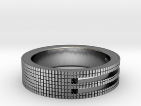 Ø0.687/Ø17.45 mm Prisma Ring in Polished Silver