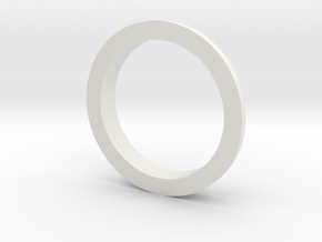Double Ring A in White Natural Versatile Plastic