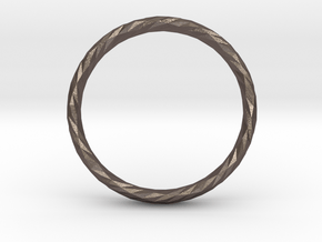 Twistium - Bracelet P=230mm h15 Color in Polished Bronzed Silver Steel