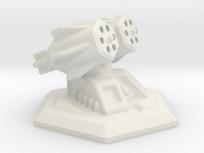 Missile Tower in White Natural Versatile Plastic