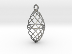 Twisted Cage in Natural Silver