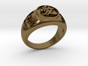 Ai(Love) ring Jp18 US9 in Polished Bronze