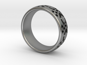 Wedding Ring Model A Ø0.669 inch/Ø17mm in Natural Silver