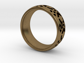 Wedding Ring Model A Ø0.669 inch/Ø17mm in Natural Bronze