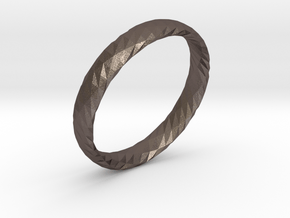 Twistium - Bracelet P=190mm h15 in Polished Bronzed Silver Steel