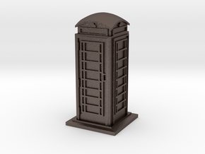 28/32mm Phone Box in Polished Bronzed Silver Steel