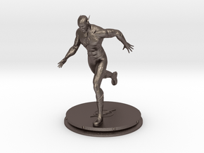 The Flash Statue (15cm) in Polished Bronzed Silver Steel