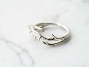 Thorn Ring in Polished Silver: 5 / 49