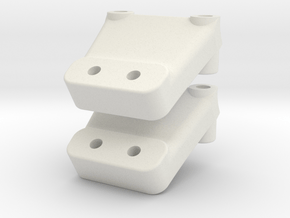 YZ2 - Nozzle Wing Mount in White Natural Versatile Plastic