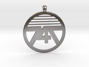 747 Necklace in Polished Nickel Steel