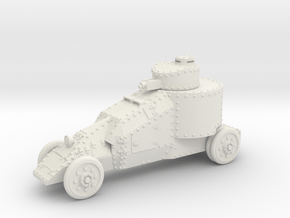 Benz-Mgebrov Armoured Car (15mm) in White Natural Versatile Plastic