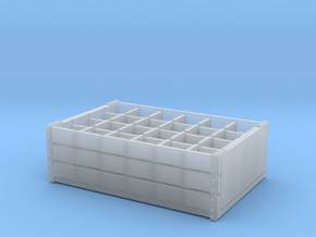 1:35 Wooden Bottle Crate - 24 bottle in Smooth Fine Detail Plastic