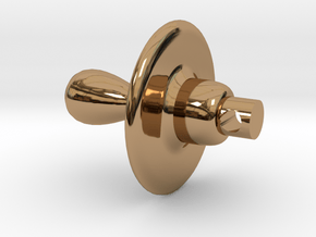 pacifier in Polished Brass