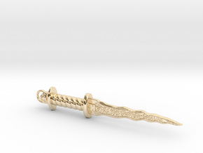Once Upon a Time Dark One dagger pendant in 14k Gold Plated Brass