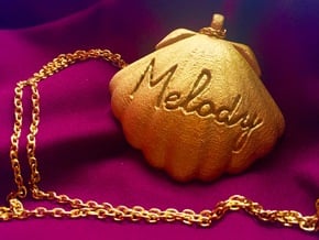 Melodys Pendent From Little Mermaid in White Processed Versatile Plastic